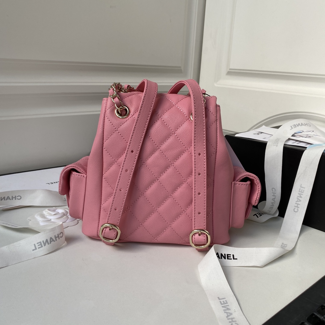 Caviar Leather Mini Backpack AS4398 Pink